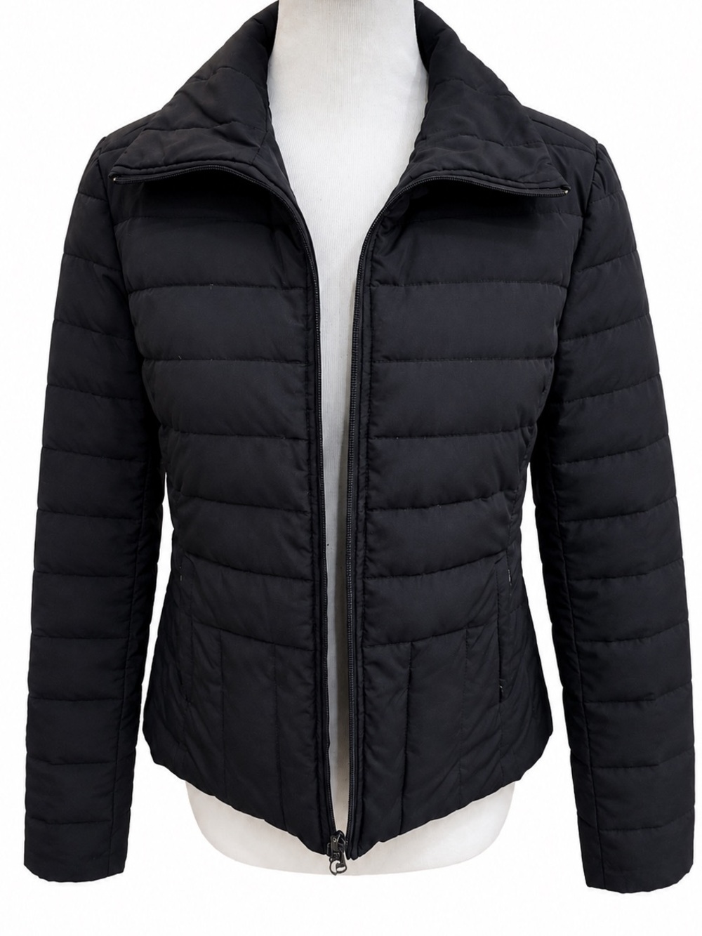 Kenneth Cole Black Quilted Puffer Jacket medium